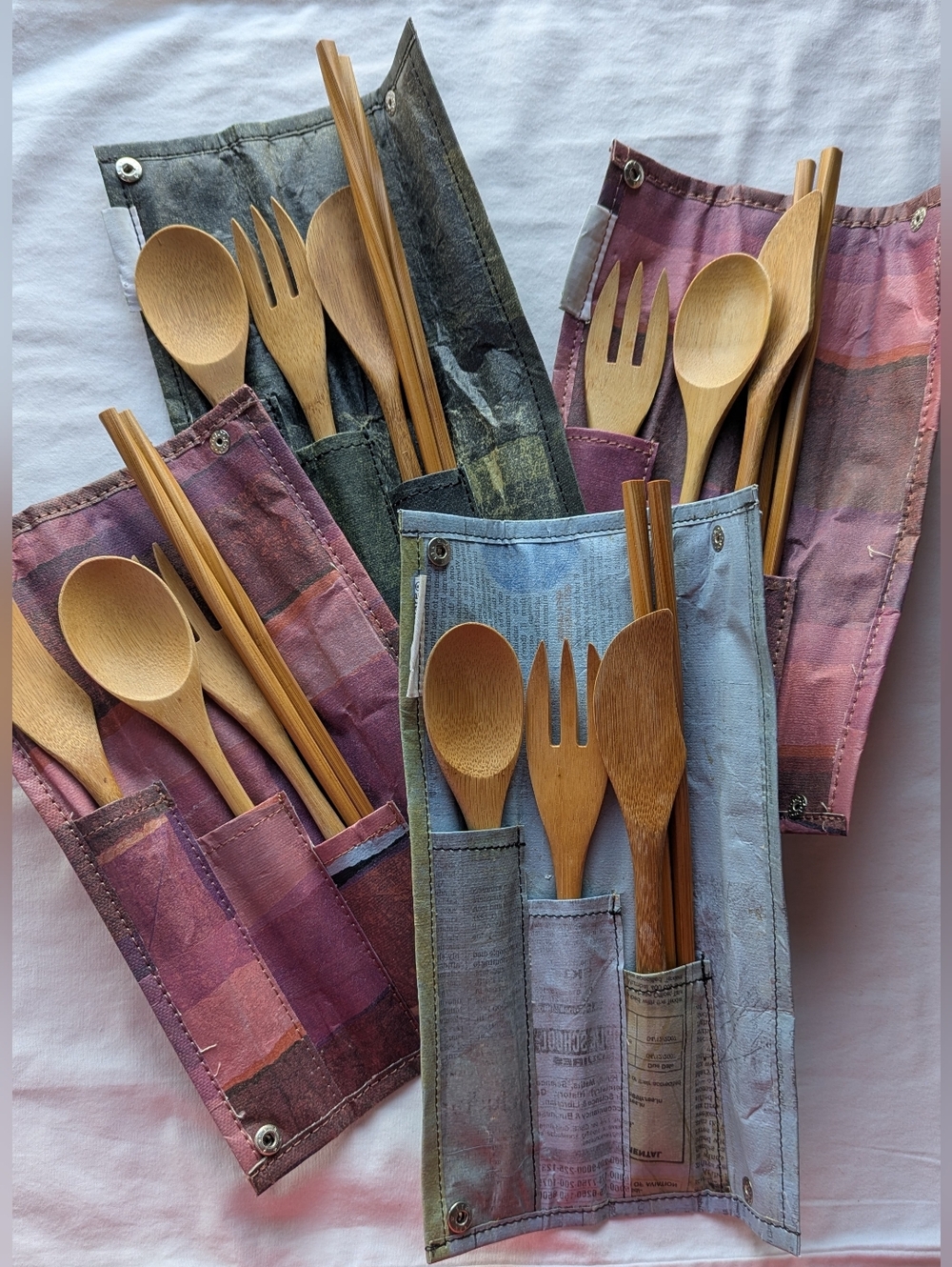 To Go Ware Set Of Bamboo Utensils